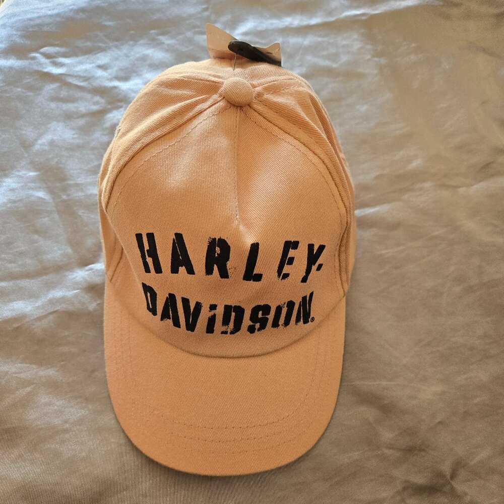 Harley Davidson Youth Hat 2022 H-D HDG Dusty Pink Twill Cap Size 2T-4T